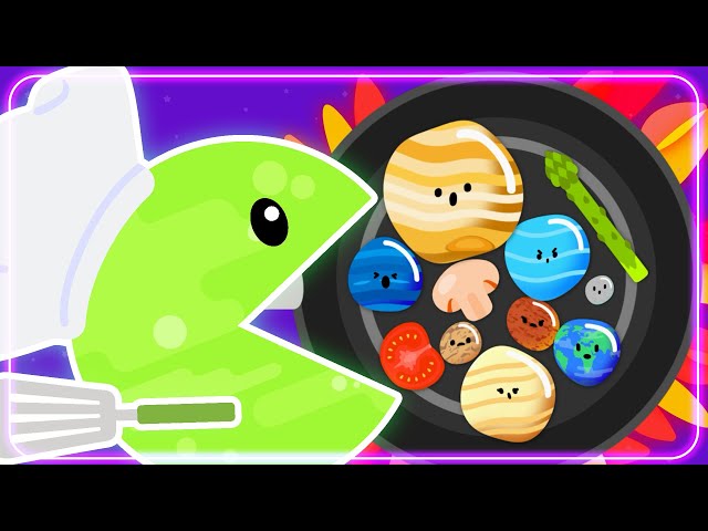 Hungry Planet Cook 👩🏽‍🍳 | Planet Easter Egg Cooking | The Planet Kitchen | 8 Planets | Planet SIZES