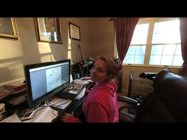 Andrea at computer quality test