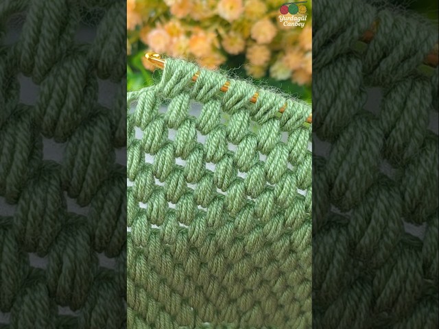 Beautiful Crochet Stitch Pattern 🧶 | Easy Step-by-Step Tutorial for Beginners #crochet #tunisian