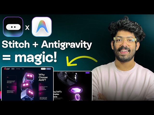 Stitch + Antigravity Workflow is GOLD! | Stunning Design To Live Website/App