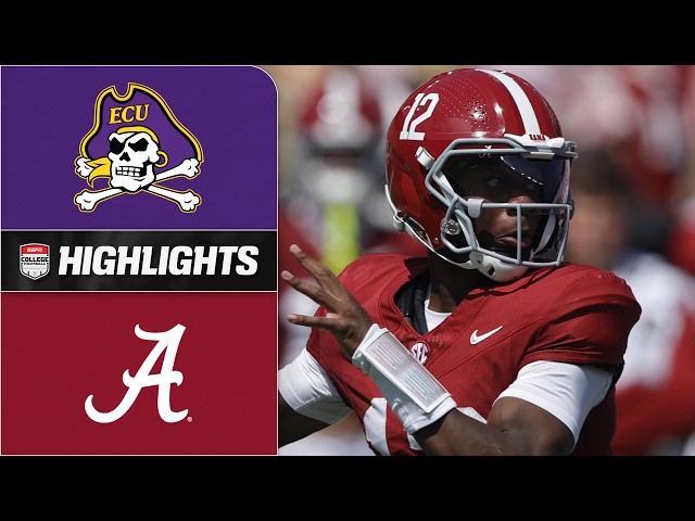 East Carolina Pirates vs. Alabama Crimson Tide | Full Game Highlights | ESPN College Football