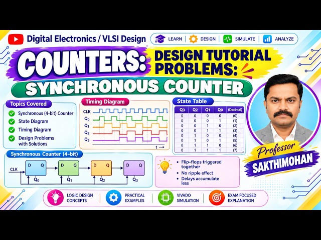 Counters Design Tutorial Problems: Synchronous Counter
