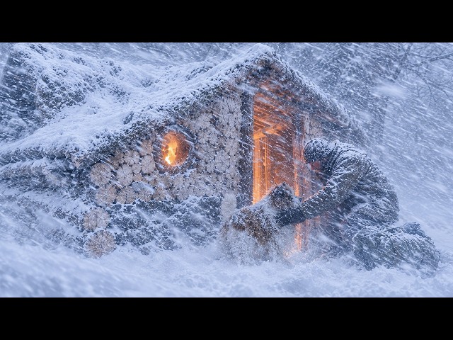 Surviving a Deadly Snowstorm by Building a Tire Shelter | Extreme Winter Survival.