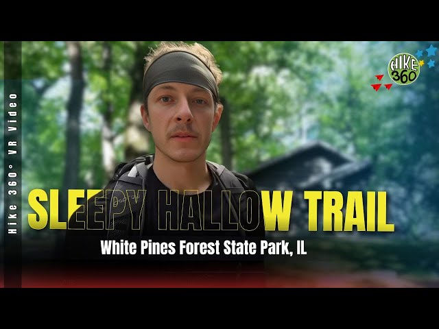 White Pines Forest State Park, IL - Sleepy Hallow Trail (Hike 360° VR Video)