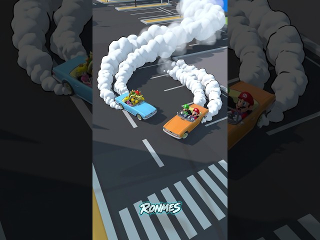 When Luigi & Mario Try Drifting! 😂🔥 Animation meme #funny #mario #shorts