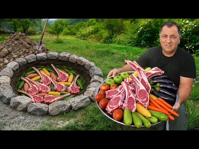 Ancient Earth Oven! Cooking Chilean Curanto Meat Feast