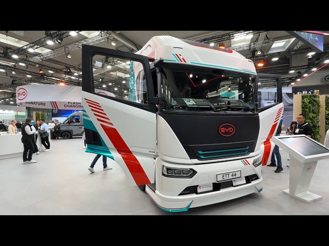 New 2027 BYD ETT 44 – 1,000PS Electric 44T Tractor Unit Walkaround at IAA Transportation in 4K!