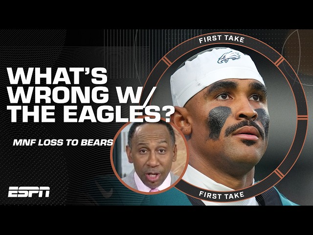 Stephen A. Smith has MASSIVE CONCERNS about the Eagles after MNF loss to Bears 😱 | First Take