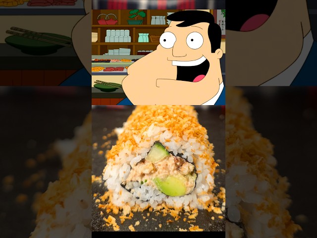 Haruki's Holy Crab Soy Much Flavor California Rolls!🍣 #shorts #americandad #californiaroll #sushi