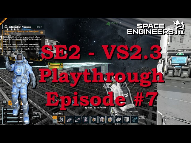 Space Engineers 2 – VS 2.3 Playthrough – Episode #7 – New Cargo Ship & Renegade Production Site!