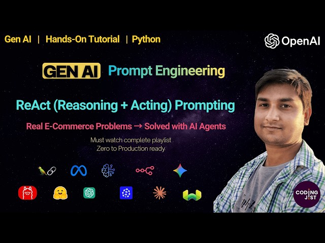 ReAct Prompting — Give Your AI the Power to THINK & ACT! ⚡| @CodingJist | Aditya Patel