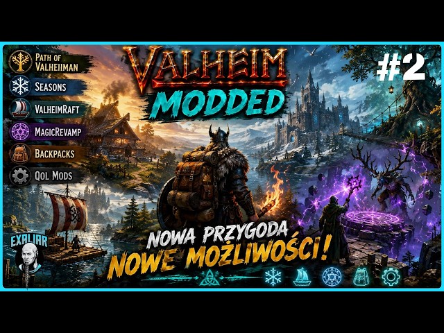 VALHEIM MODDED 🪄 Magia, statki i nowe możliwości! | #2 | VALHEIM 1.0 DEEP NORTH | GAMEPLAY