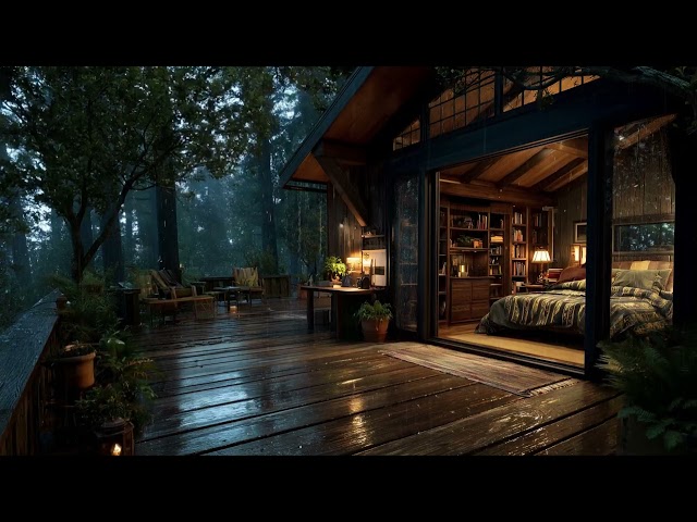 Gentle Forest Rain 🌧️ | Natural Sounds for Deep Sleep and Relaxation