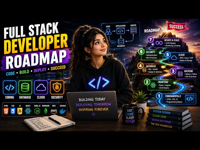 Full Stack Developer Roadmap 2026 🚀 | Complete Roadmap from Beginner to Pro