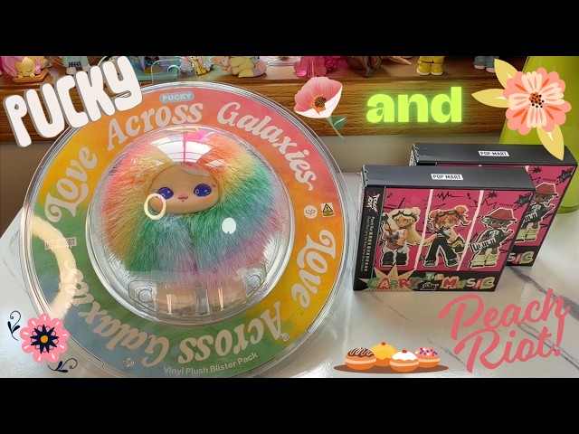 😅This POP MART unboxing almost ended me - NEW Pucky and Peach Riot Blocks!