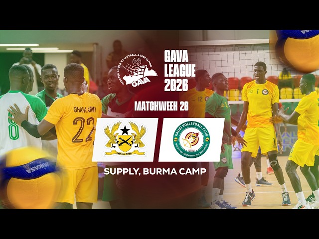🔴🔴LIVE | MEN VOLLEYBALL  | GHANA ARMY VS KALIBI | GAVA LEAGUE 26-WEEK 28