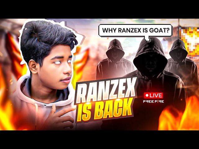 FREE FIRE LIVE WITH RANZEX 💀 GO FOR 1 MILLION #freefire#freefirelive #ranzexff
