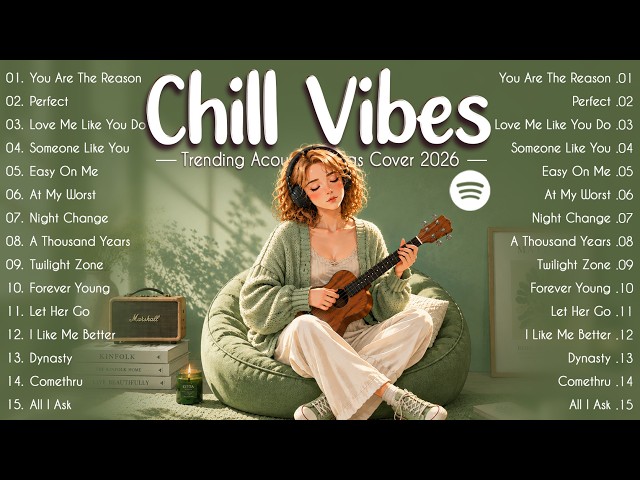 Relax & Unwind Playlist 🎧 Trending Pop Hits 2026 🌙 Best Acoustic Love Songs