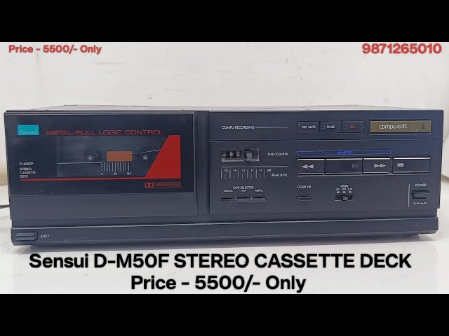 Sensui D-M50F STEREO CASSETTE DECK Price - 5500/- Only Contact No - 9871265010