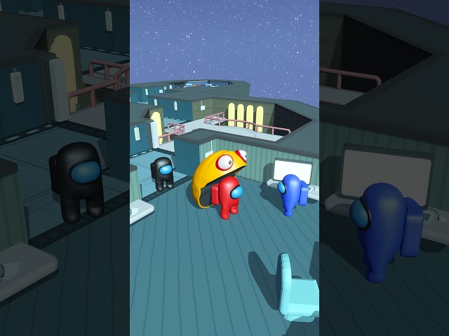 Among Us vs Pac Man | Animation #amongus #pacman #shorts