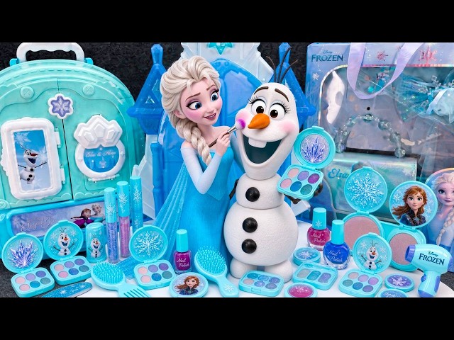 ULTIMATE Frozen Elsa & Olaf Makeup Beauty Collection❄️💄 Satisfying Unboxing Elsa Toys ASMR