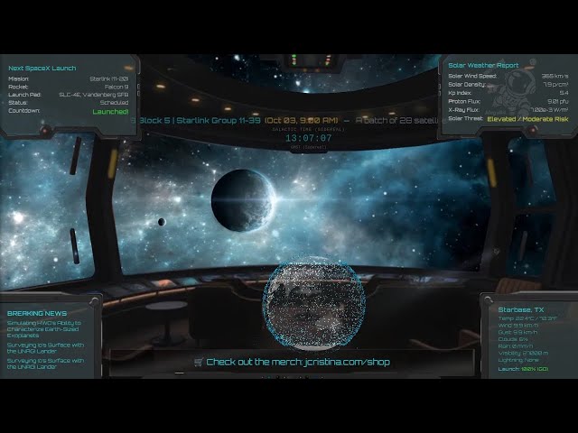 🚀 JCLive Space Station 24/7 | Live Space, Starlink, & Tech Hub 🧑‍🚀