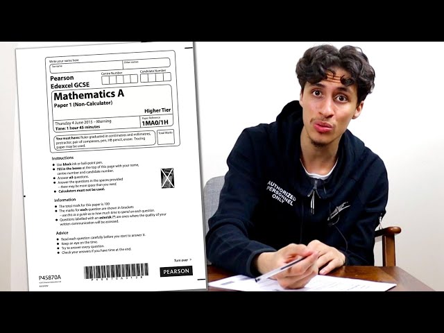 I did the same GCSE maths paper i sat 7 years ago