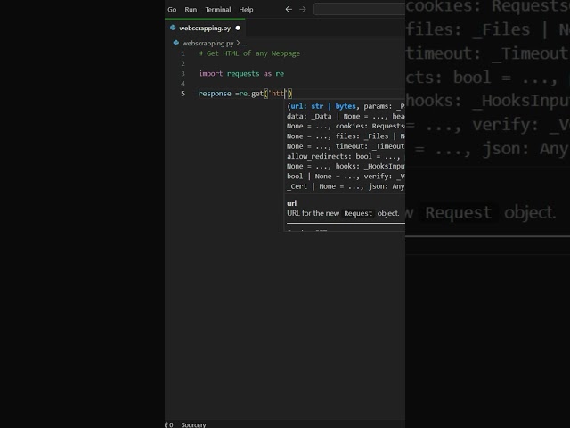 Python Web Scraping in 20 Seconds! Fast & Easy Tutorial [2024] #pythonlearning #shorts #viralshorts