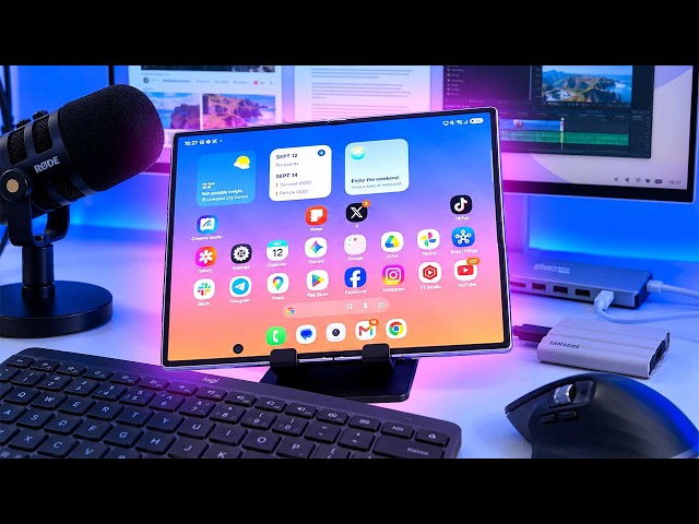 I replaced my laptop with a Samsung Fold 8