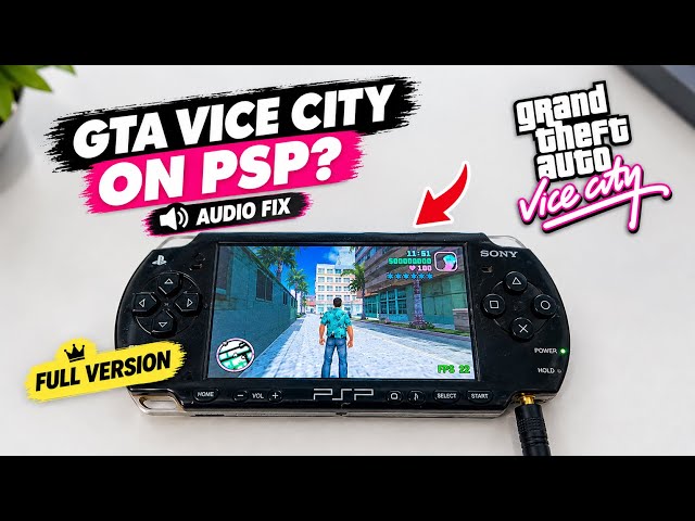 GTA Vice City Port On PSP (Full Game + Audio Fix )