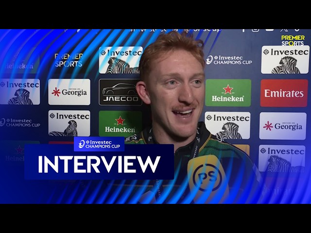 George Hendy speaks after his Player of the Match display in Northampton Saints' win over Cardiff