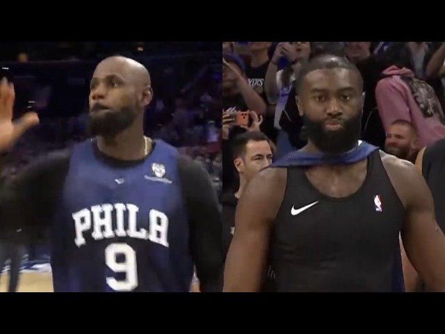 LeBron James and Jaylen Brown COOK in 76ers scrimmage - Full Highlights