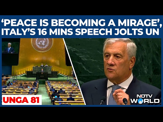 FULL: 'This UN Appears Powerless': Italy Blasts Security Council Paralysis As Wars Continue