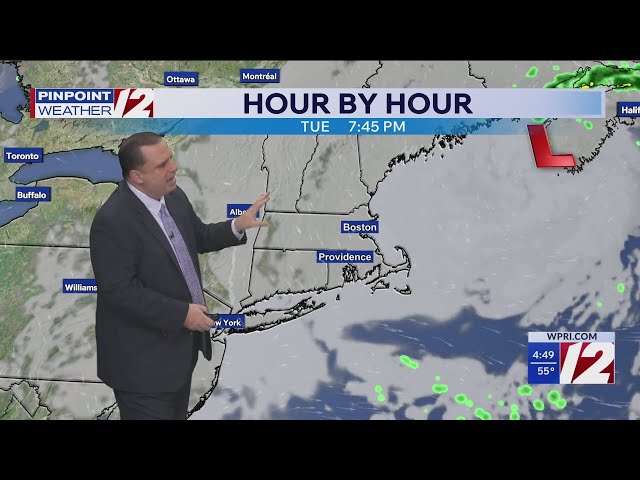 WPRI 12 Weather Forecast for 9/29/26:  Drier today with a lot of clouds