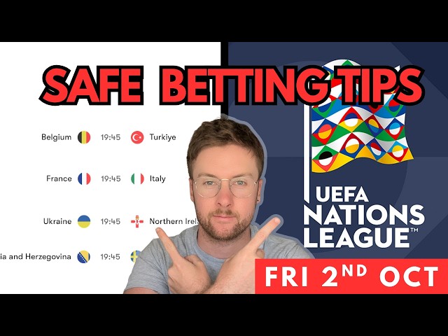 Nations League Football Betting Tips & Predictions Today | 4 Matches (Friday 2nd Oct)