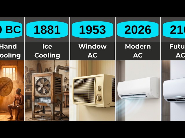 The Evolution of Air Conditioning: From Ancient Cooling to Future AC (2500 BCE–2100)