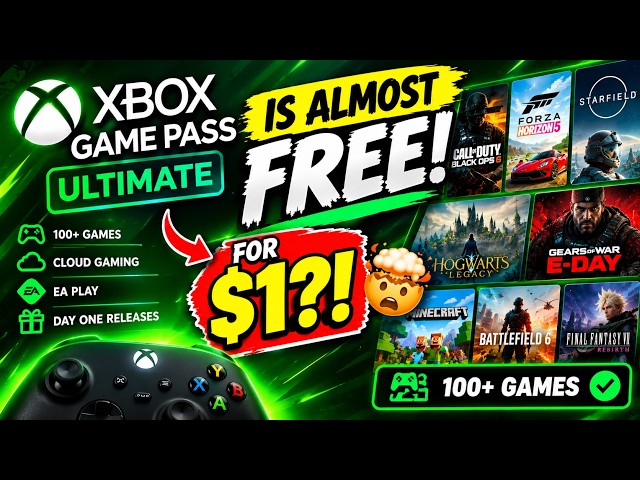XBOX GAME PASS ULTIMATE IS ALMOST FREE FOR $1?! 🤯