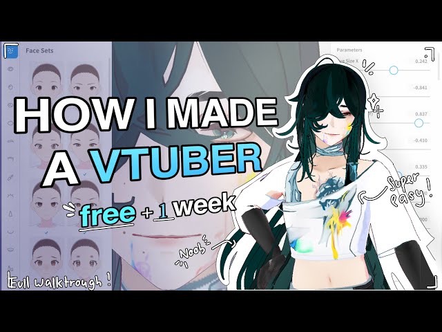 How I made my VTUBER 🤔 with NO experience ⁉️ (only in ONE week)