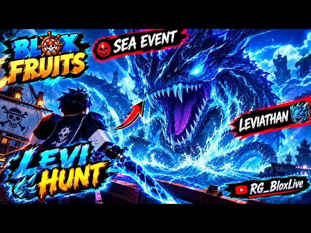 I FOUND THE LEVIATHAN! 😱🔥 | INSANE LEVI HUNT 🐉🌊 | Blox Fruits Sea Event