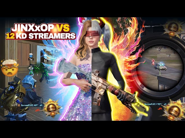 JinXxOP Vs Aggressive Streamers l GodL Lolzzz and JD Gaming l BGMI