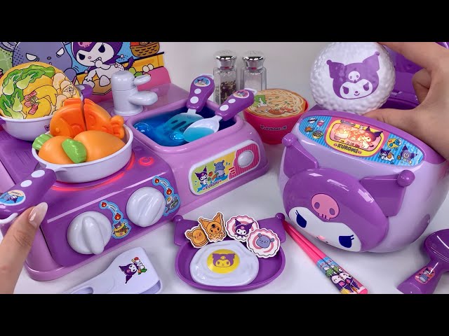[🐰toy asmr🐰] Sanrio Cooking Toy Kuromi Kitchen PlaySet ASMR Satisfying with Unboxing | Review Toys