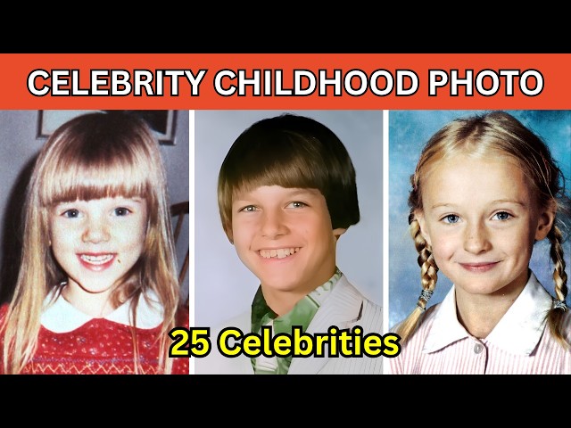 Guess The Celebrity: Childhood Edition! 🌟 How Many Do You Know?