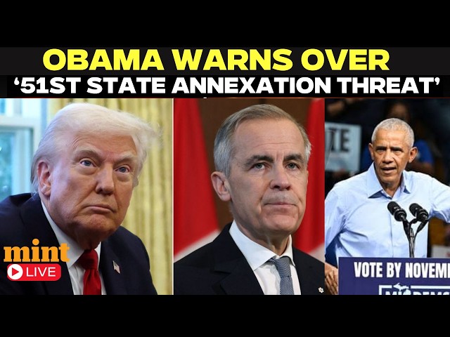 ‘CANADA IS NO ENEMY!’: Obama Slams Trump’s Trade War, Warns Over ‘51st State’ Annexation Threat LIVE