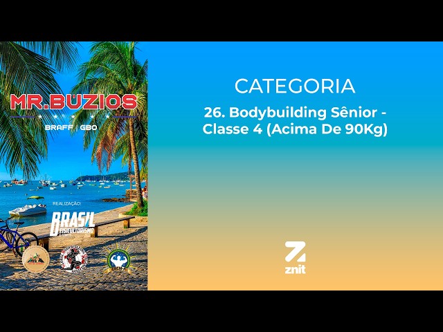 26 Senior Bodybuilding Class 4 Over 90kg
