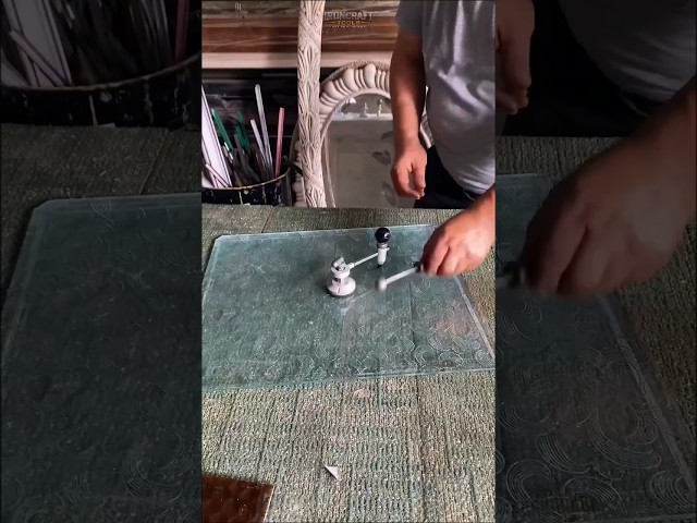 Glass Cutting: How This Tool Creates Clean, Accurate Cuts! #GlassCutting #Craftsmanship #GlassTools