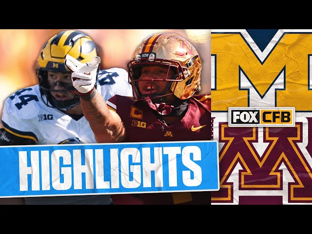 Michigan Wolverines vs Minnesota Golden Gophers Highlights 🏈 FOX College Football