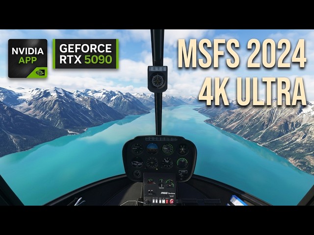 RTX5090 - NVIDIA app capture 4K - MSFS24 - ULTRA settings - With Matthew Crawford - Let's Fly!