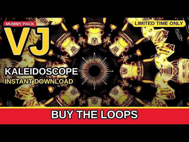 Mummy Kaleidoscope VJ Loop | Psychedelic Halloween Visuals for DJ Sets and LED Walls