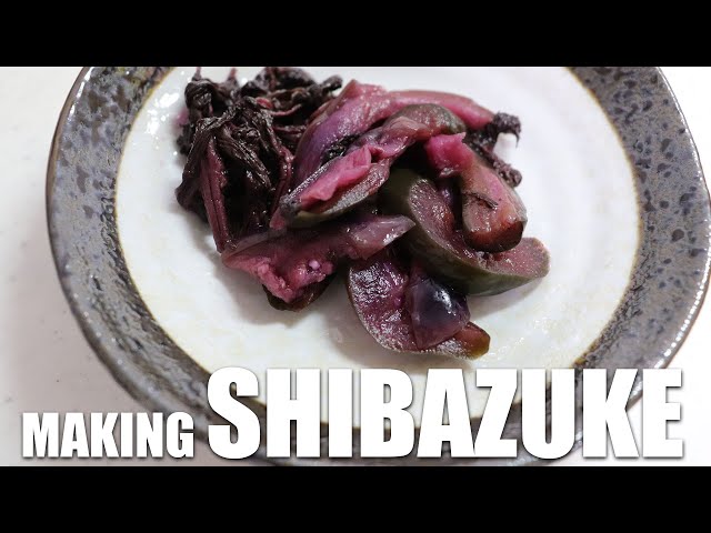 【Pickles】Shibazuke/pickled cucumbers and eggplants with shiso leaves/easy recipe /Good with Rice