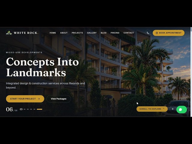 I Designed & Built the New White Rock Ltd Website | Rugamba Erneste